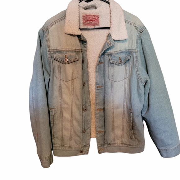 Brooklyn Cloth Jackets & Blazers - Sherpa jean jacket
